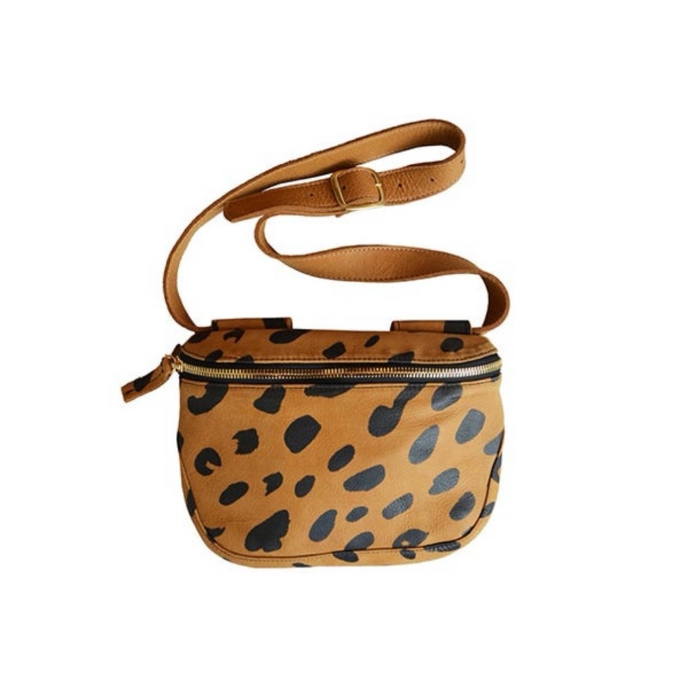 Clare V. Leopard Print Tan Belt Bag